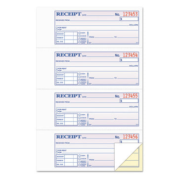 TOPS™ Money And Rent Receipt Books, Two-part Carbonless, 2.75 X 7.13, 4-page, 400 Forms freeshipping - TVN Wholesale